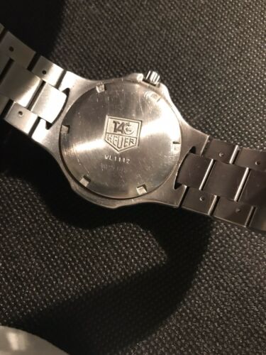 TAG HEUER KIRIUM W1112 BLACK DIAL MENS WATCH FOR PARTS REPAIRS W