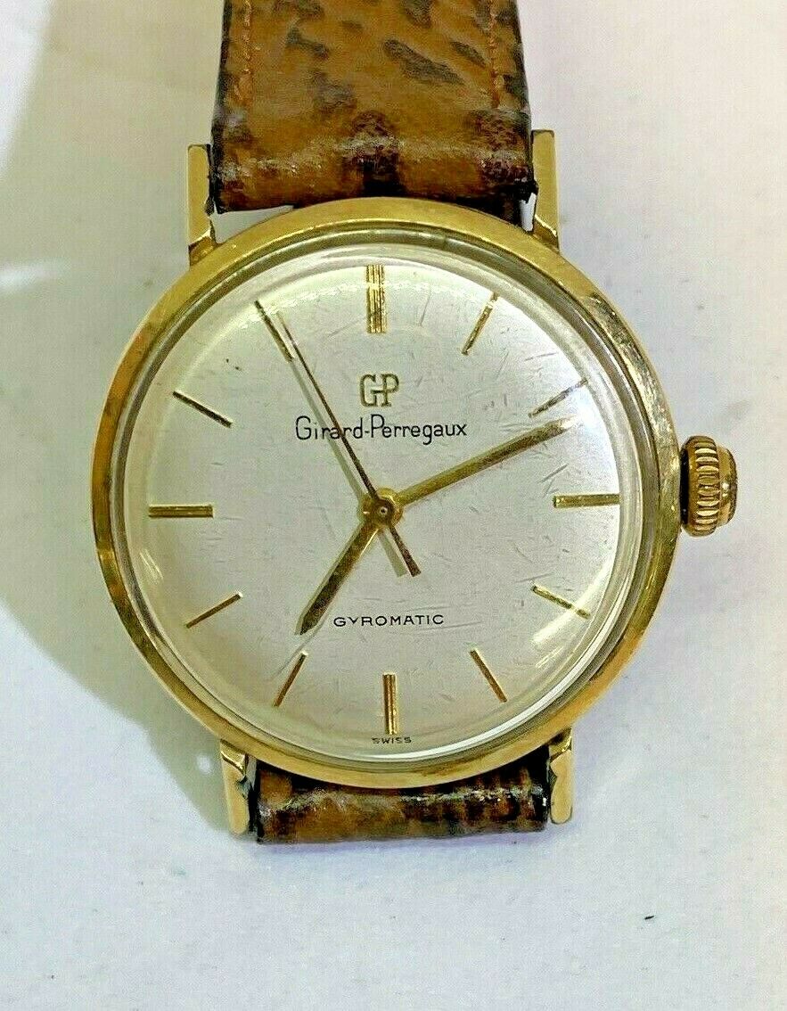 Vintage Girard Perregaux Gyromatic 17 Jewels Watch 10k Gold