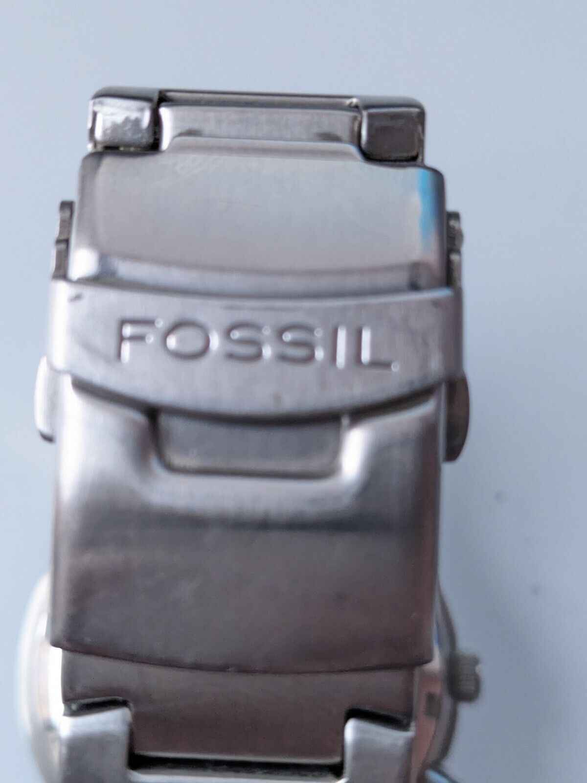 FOSSIL ②フォッシル BIG TIC JR-8052 メンズ 缶ケース付き Super Rare Fossil Big Tic JR-8052 Men's Wrist Watch Blue