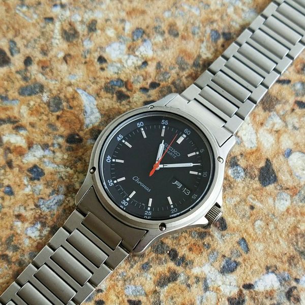 〇Nc左1045 昭和レトロ SEIKO QUARTZ DM303E オレンジ 〇Nc左1045 昭和レトロ SEIKO QUARTZ DM303E オレンジ