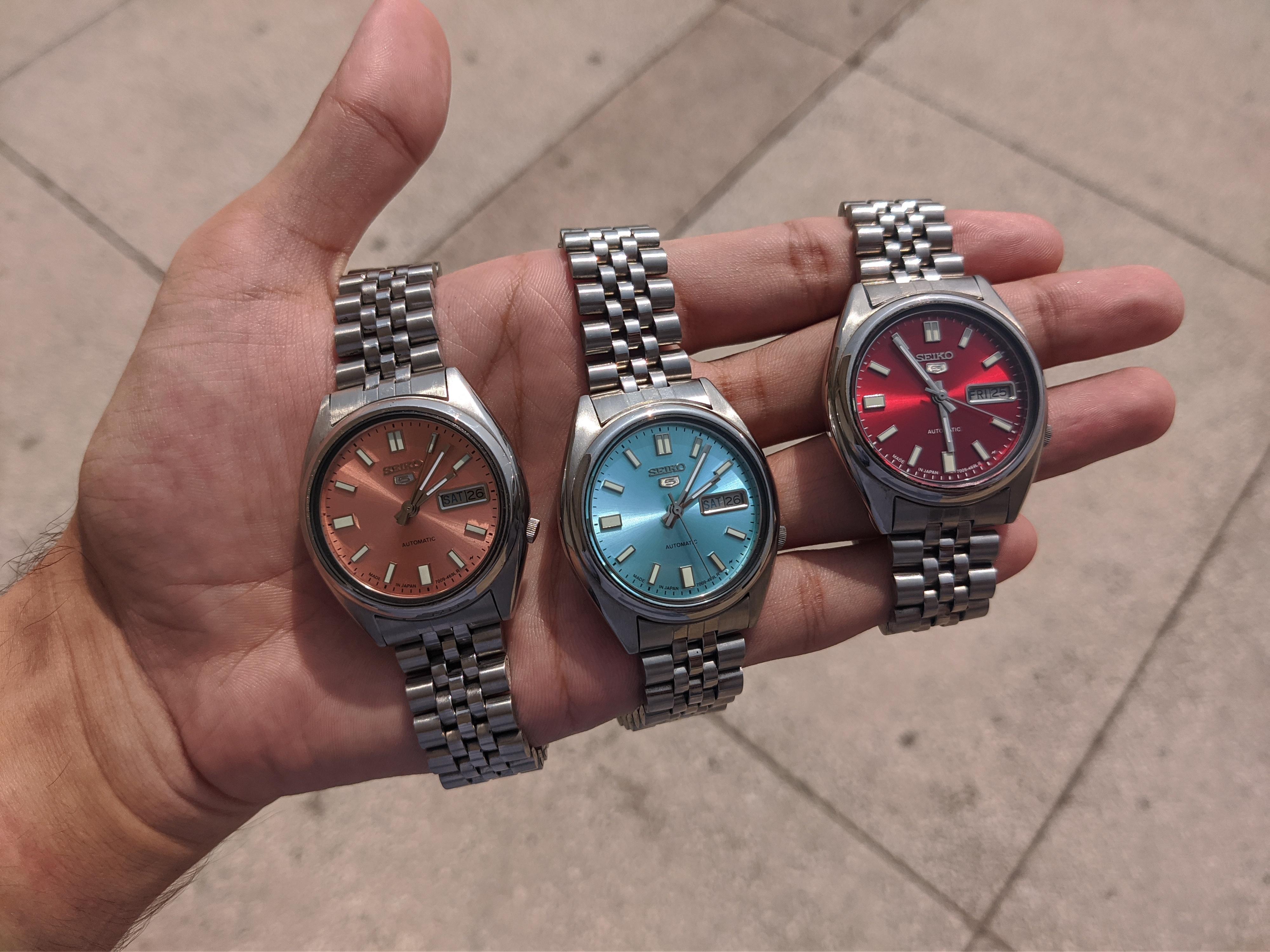 WTS] Beautiful Triple Set of Vintage Seiko 7009 Day Dates with