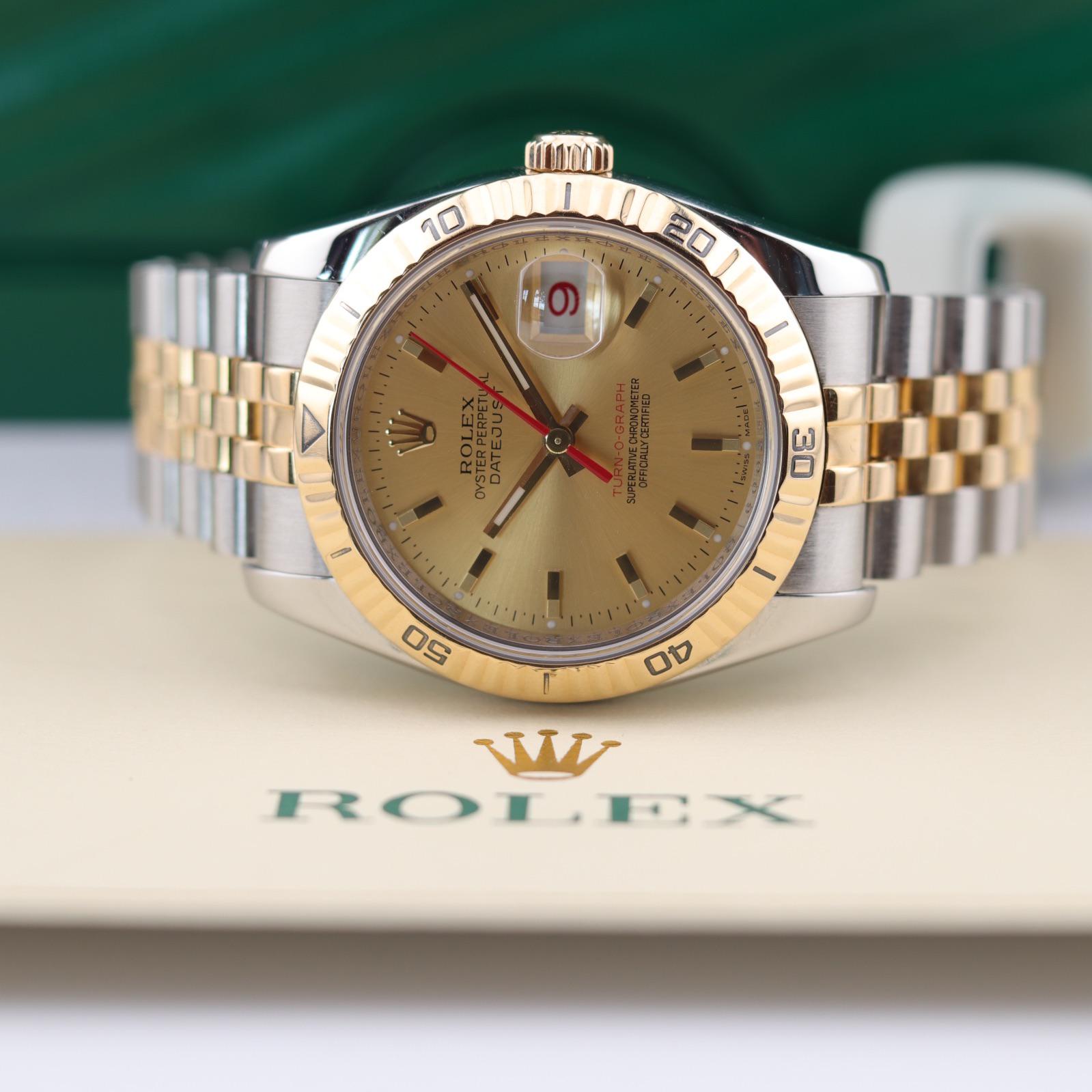 WTS Rolex Datejust Turnogrpah 116263 Champagne w Super Jubilee