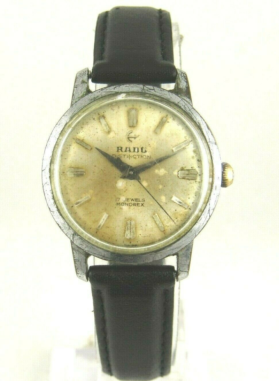 Vintage Rado Distinction 17 Jewels Monorex Swiss Made Watch