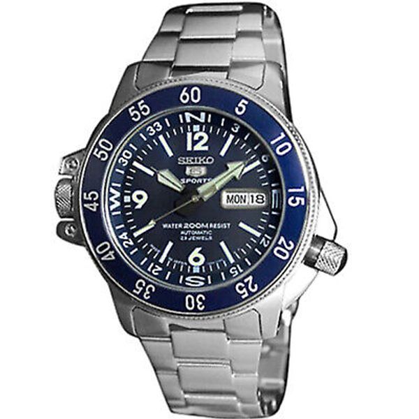 Seiko Men S Classic Blue Dial Watch Skz209j1 Watchcharts