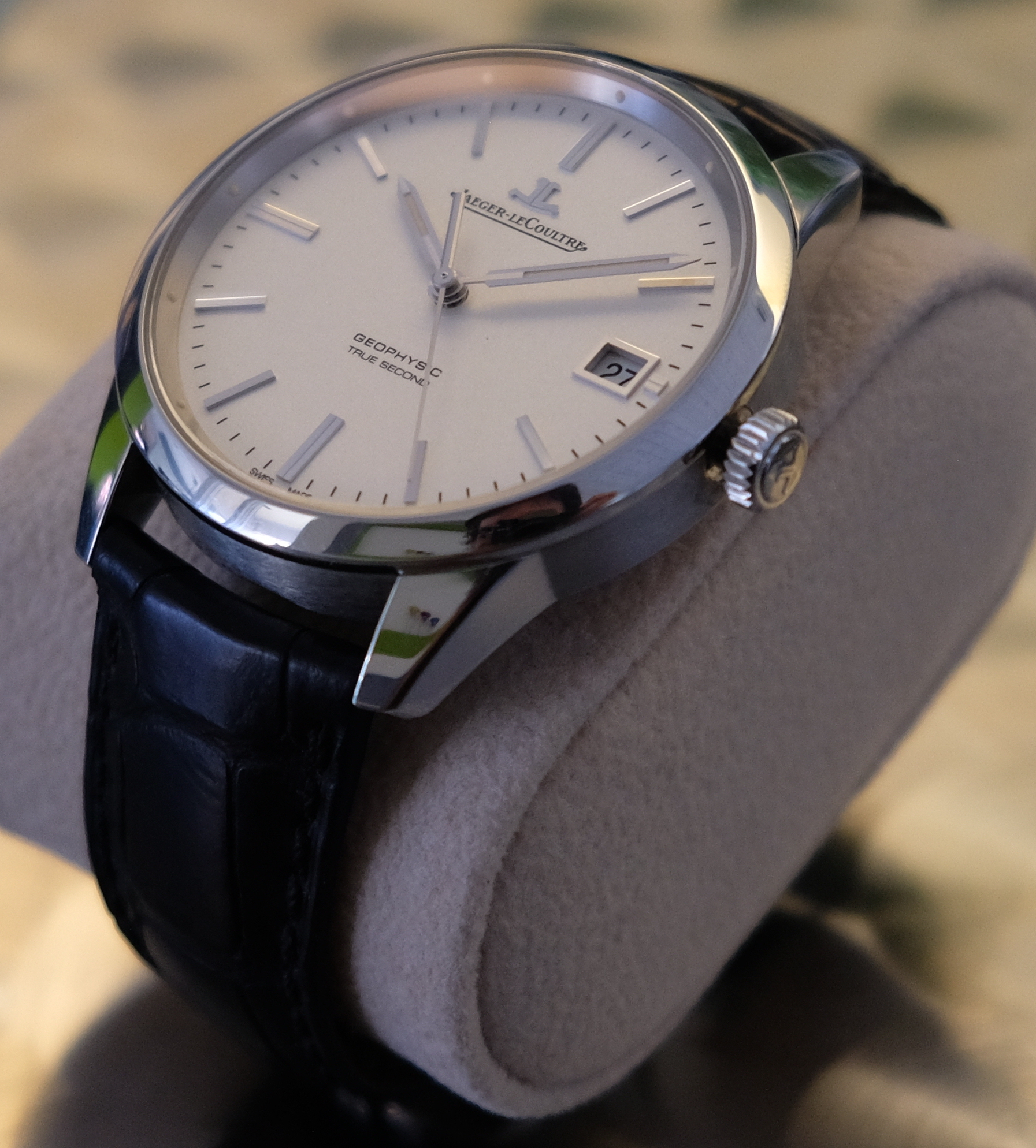 FS Jaeger LeCoultre Q8018420 GEOPHYSIC TRUE SECOND WATCH