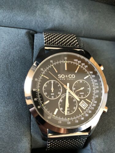 SO CO New York High Quality Tribeca 5535 44mm Men s Chronograph