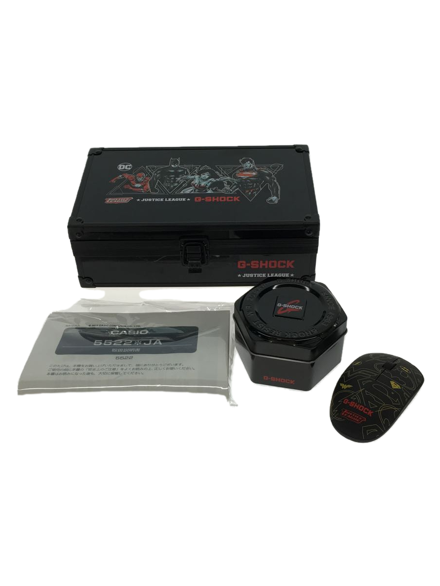 Used] CASIO JUSTICE LEAGUE/quartz watch/digital/rubber/BLK/GA