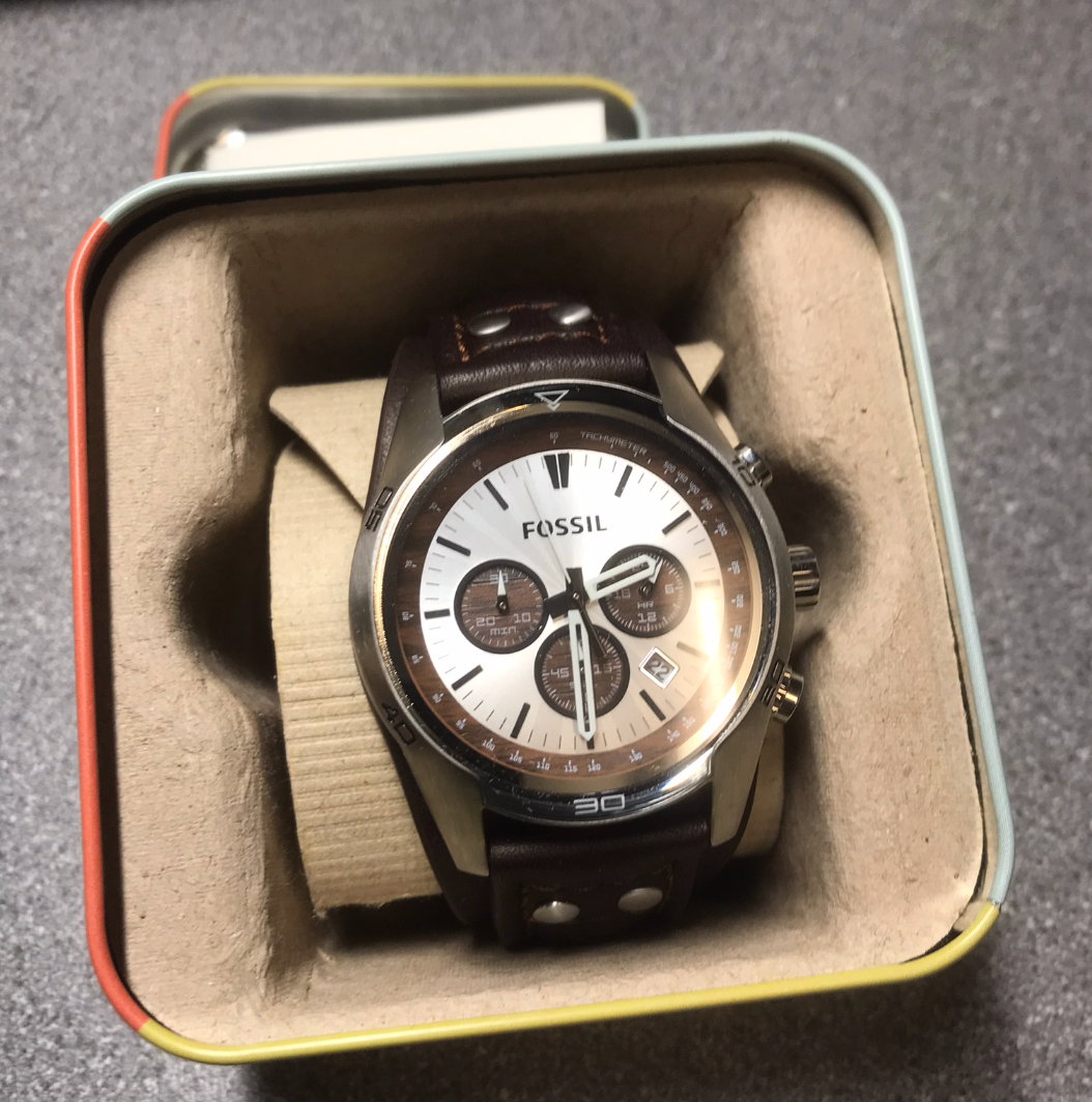 Uncharted Nathan Drake Watch WatchCharts CH2565 - Marketplace Cosplay Fossil Coachman Chronograph 