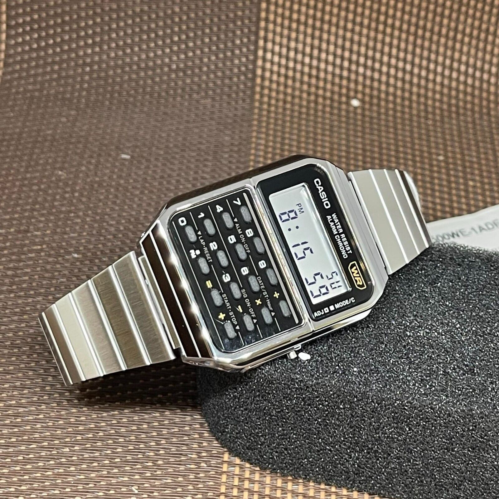 Casio Vintage CA-500WE-1A Stainless Steel Calculator Digital 