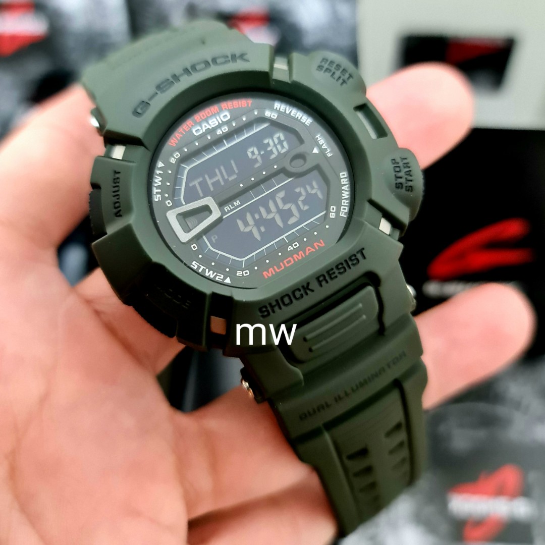 Original g shock olive green g9000 g-9000 g-9000-3dr mudman men's Original g shock olive green g9000 g-9000 g-9000-3dr mudman men's