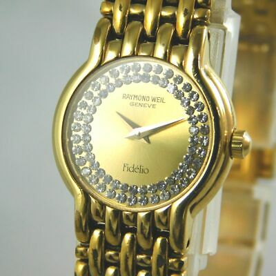 RAYMOND WEIL Fidelio 3722 18K GOLD ELECTROPLATED WOMEN'S VINTAGE