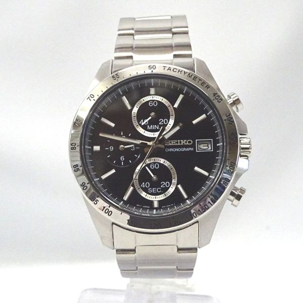 Seiko Watch Spirit Chronograph 8T67-00C0 Black Dial [Pawn Shop] [Pawn ...