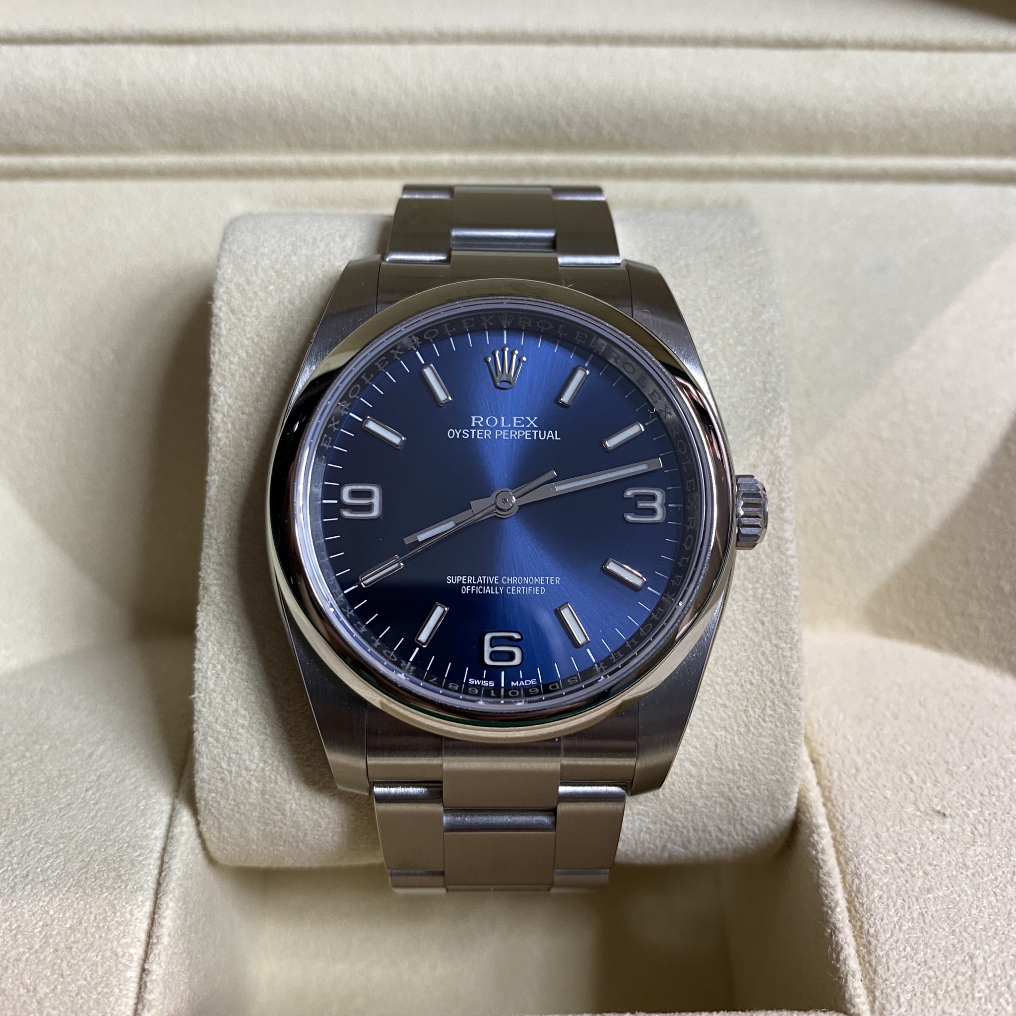 116000 blue dial