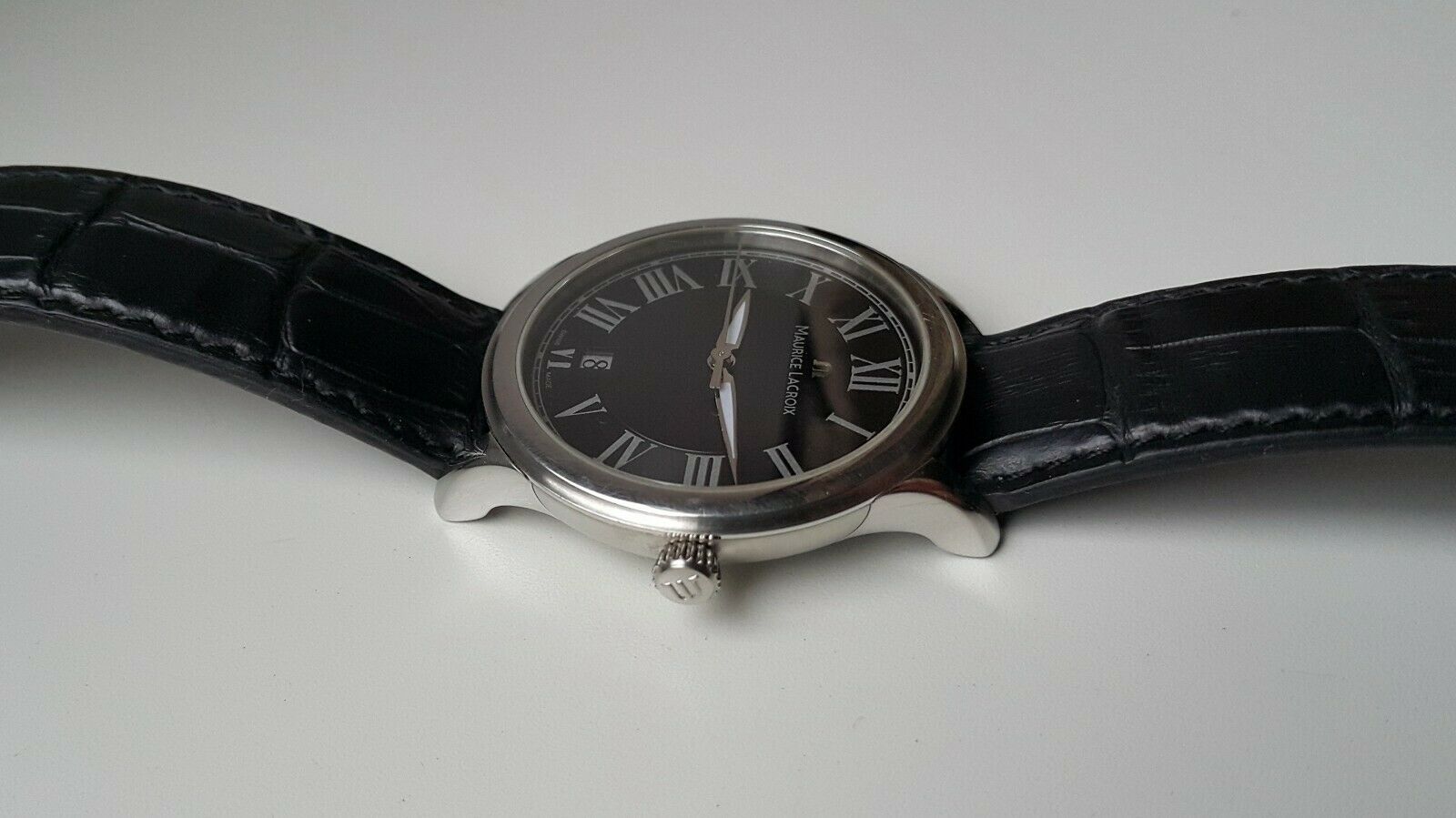 Maurice Lacroix LC 1077 Les Classiques Silver Tone Black dial