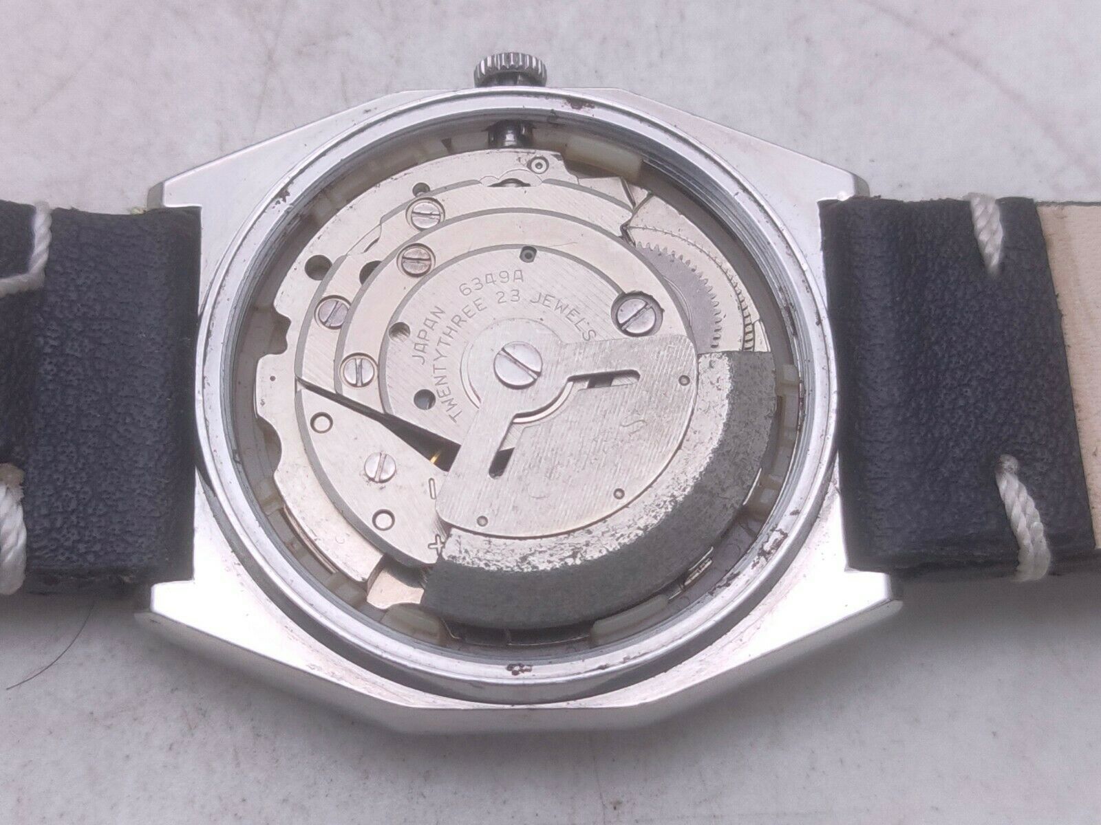 Vintage Seiko 5 Japan 6349-5190 23J Automatic Dual Day Window