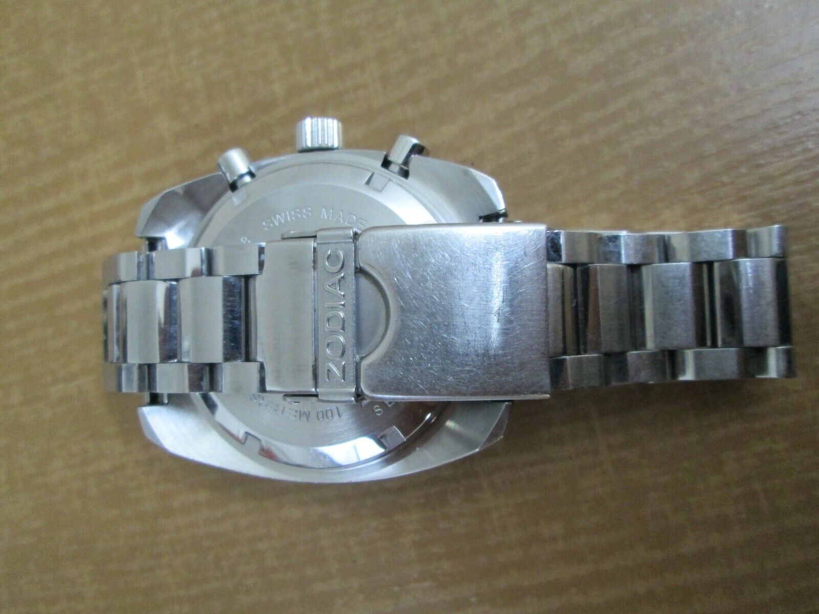 Vintage Mens Zodiac Seadragon Z02258 Chronograph Watch Sea Dragon