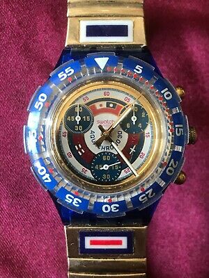 Wristwatch Original SWATCH Aquachrono COMMENDATORE (SEN101/102