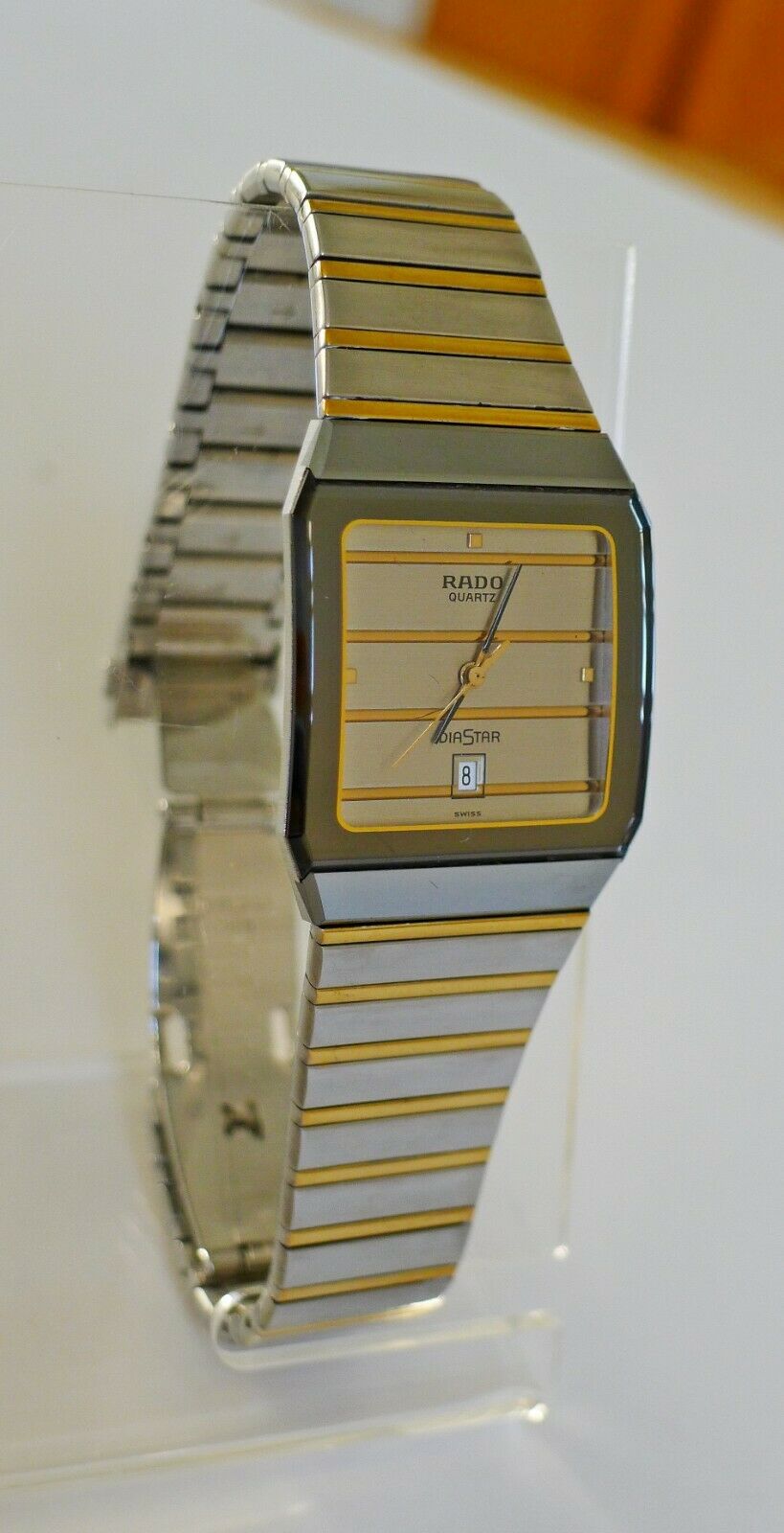 MEN'S RADO VINTAGE DIASTAR TWO-TONE GOLD QUARTZ WATCH 152.0202.3
