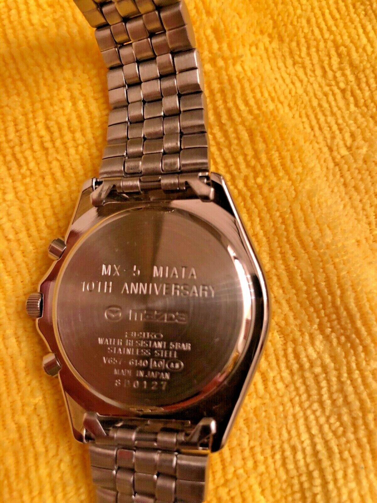 SEIKO MX-5 10th Anniversary 腕時計 SEIKO CHRONOGRAPH MOTORSPORTS MAZDA MX-5 MIATA 10TH