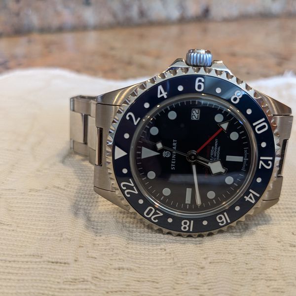 [$499 USD] Steinhart Ocean 3 GMT for Olko Watches Blue Ceramic Full Set ...