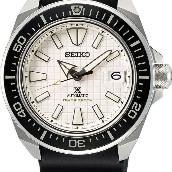 Seiko Prospex White Men's Watch - SRPE37 PRESSED PATTERN WHITE DIAL 44MM |  WatchCharts