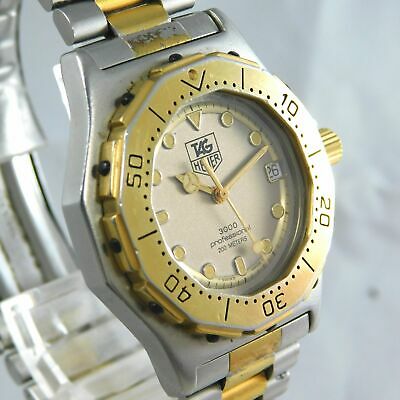 TAG HEUER 934.213 DATE GOLD SILVER BOY S VINTAGE WATCH SWISS MADE