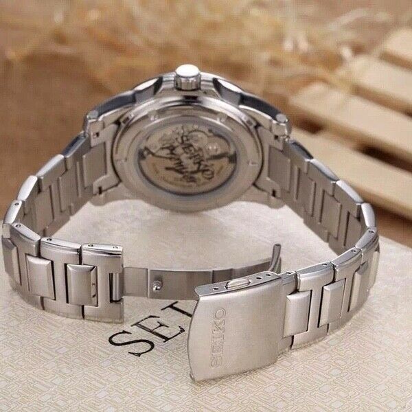 NEW SEIKO Premier Automatic Stainless Steel Wrist Watch 4R39A