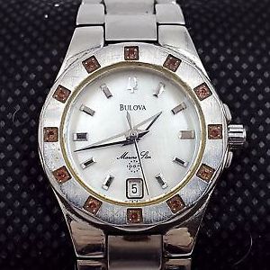 Bulova Marine Star C876749 Women s Wristwatch W Sapphire Accents Bulova Marine Star C876749 Women s Wristwatch W Sapphire Accents