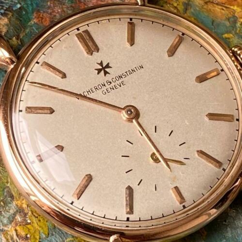 VACHERON CONSTANTIN ART DECO 4299 TEAR DROP LUGS 18KT ROSE GOLD