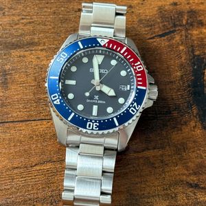 Seiko Solar Scuba 200m Men's Titanium Diver Watch 5K25-0A10 From