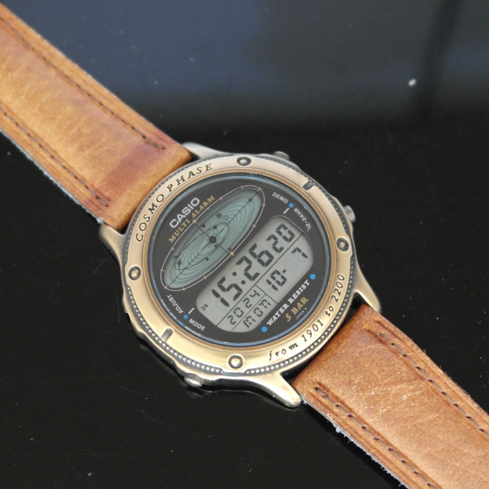 VINTAGE CASIO COSMO PHASE CGW-91 MODULE {908} 1985Men's Watch