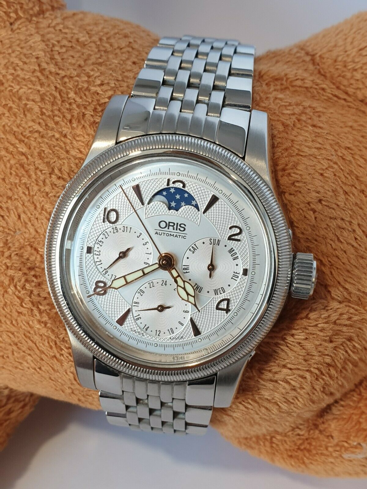 ORIS AUTOMATIC BIG CROWN COMPLICATION MOON PHASE REF 7566 MEN S