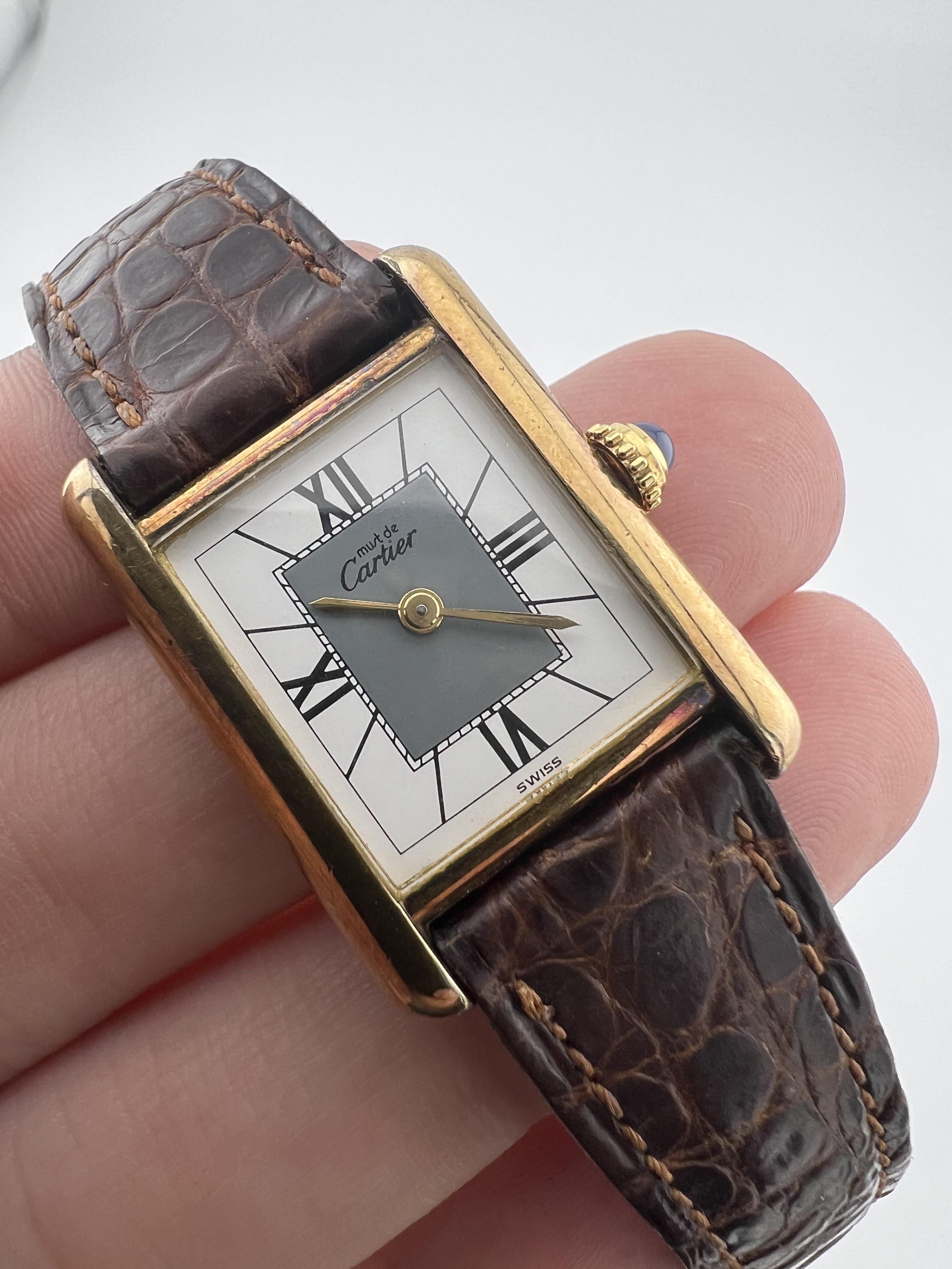 Cartier vermeil outlet quartz