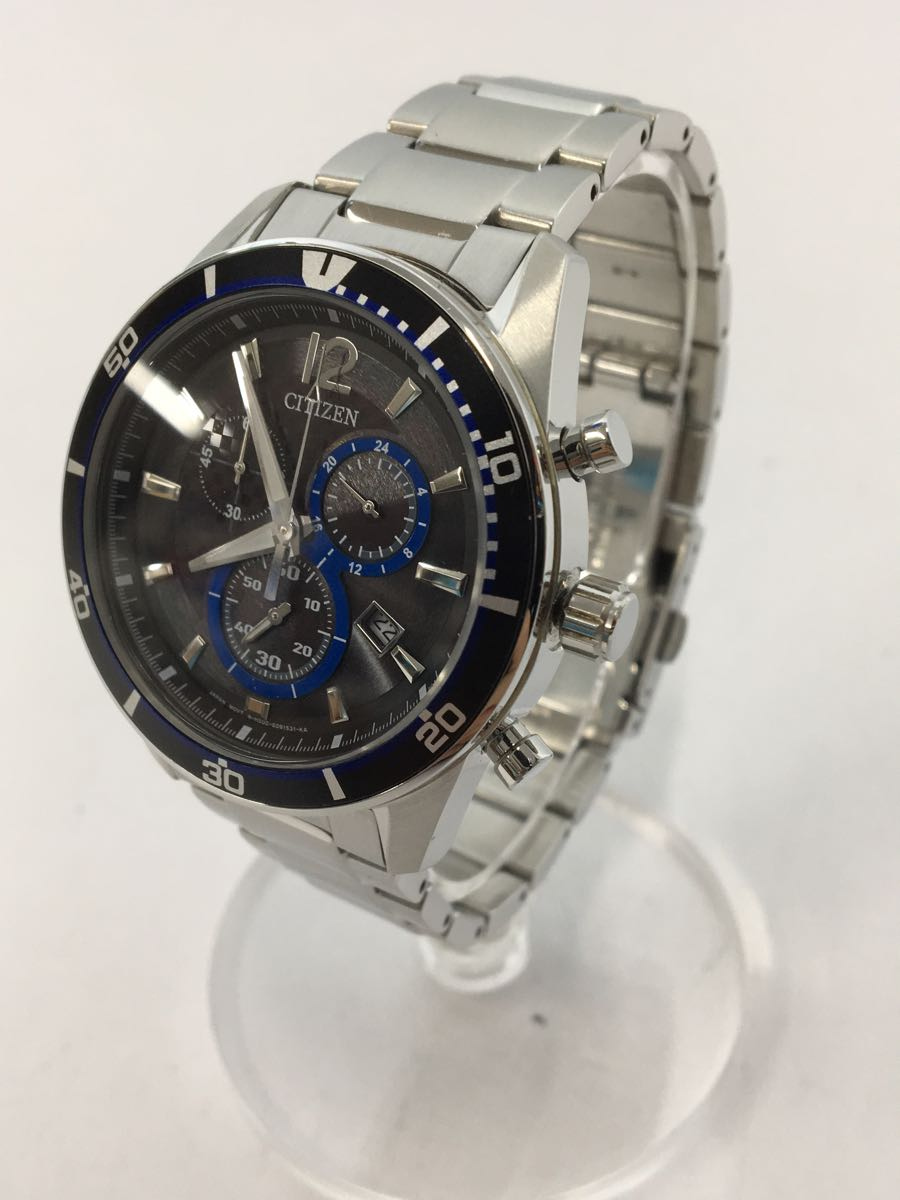 Used] Citizen Solar Watch/Analog/Stainless Steel/BLK/H500-S061083