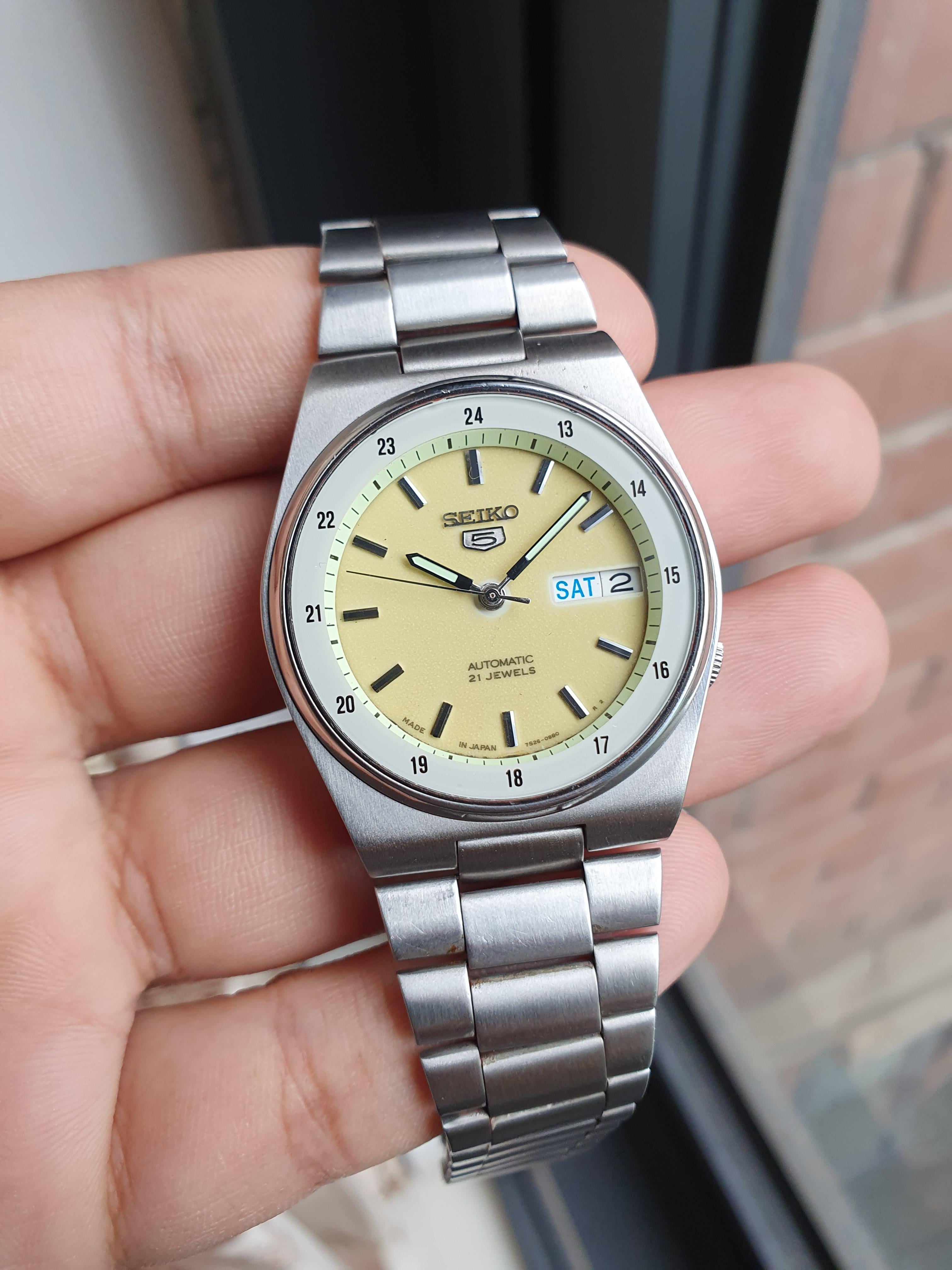 WTS] Seiko SKXX51 1998 Full lumed Sunburst dial Retro Sports Rare