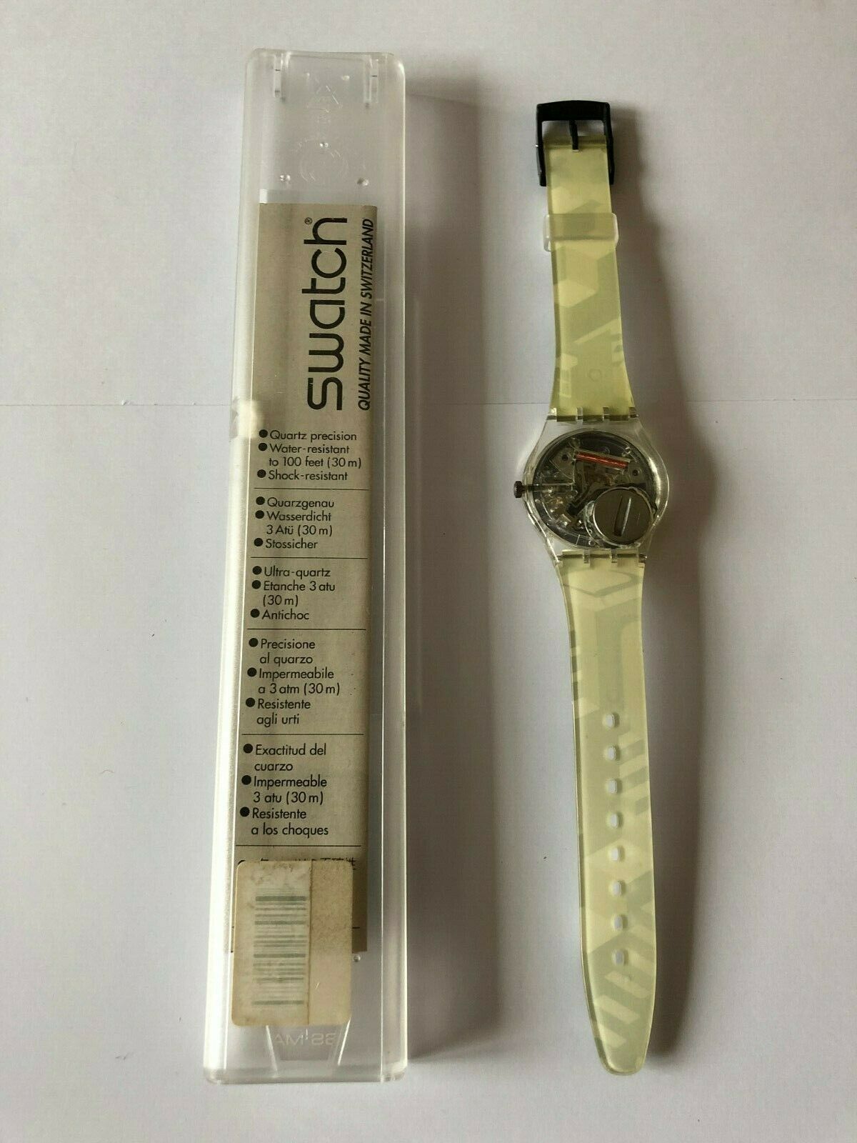 Vintage 1993 Swatch 'Perspective' GK 169 Watch Original Box