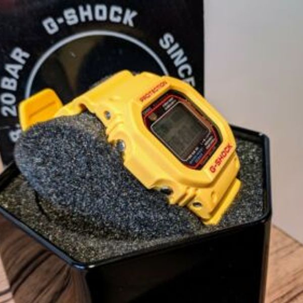 Casio G Shock Watch - Genuine Yellow Band and Bezel - Brand