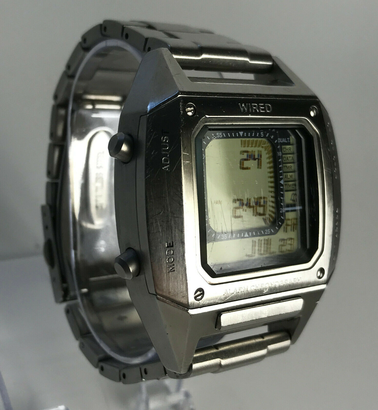 良品：SEIKO WIRED AGAM401 SOLIDITY BEAMS SEIKO WIRED AGAM401 SOLIDITY Featuring BEAMS Watch Silver SS