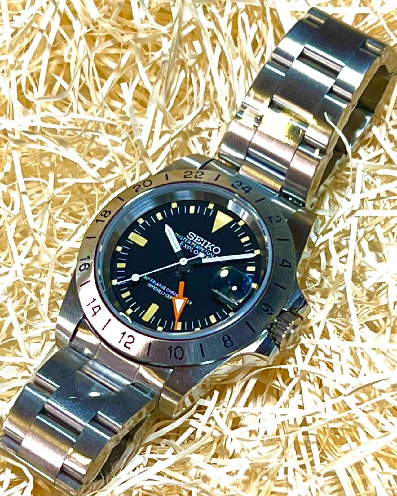EXP 1I Ref.1655 TMIのNH34 GMT seiko mod watch/EXPLORERⅡ 1655 HOMAGE MODEL/NH34 /40mm