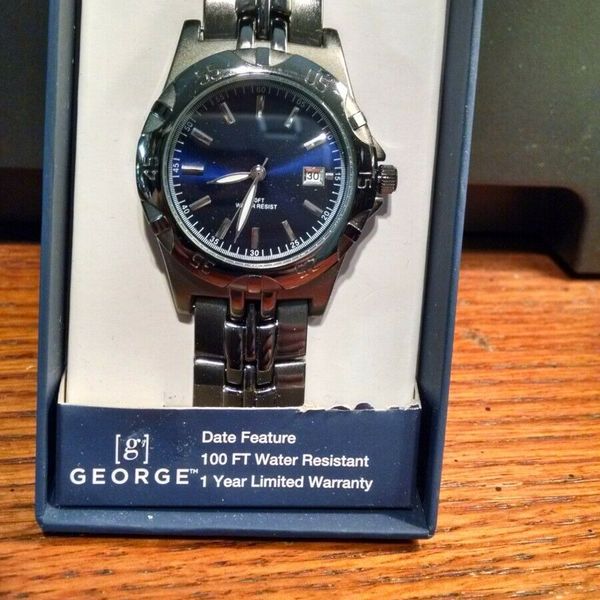 George Band Watch GEORGE Men's Gun Metal Analog Bracelet Watch by FMDXGE005 | WatchCharts ...