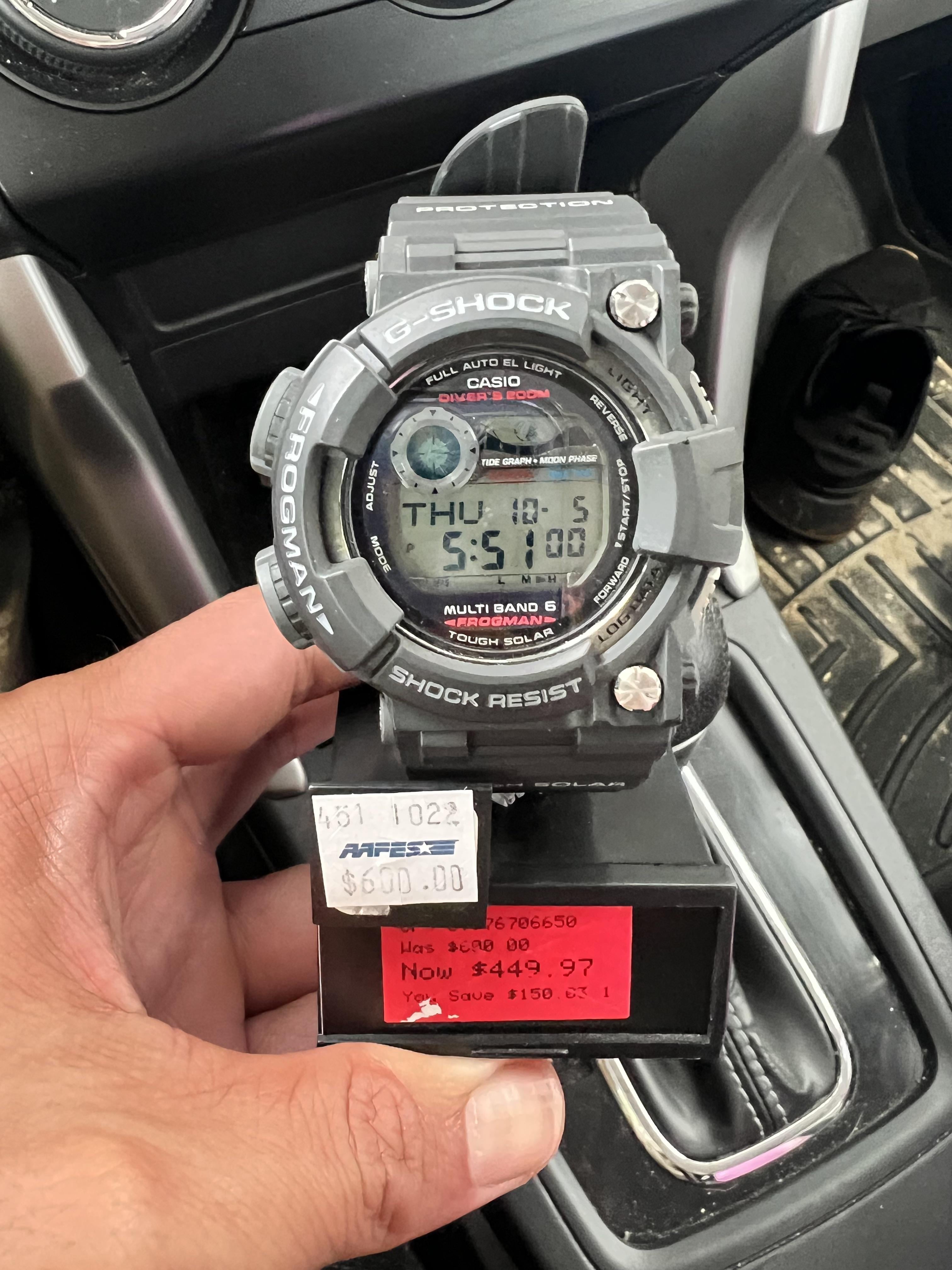 WTS] Gshock GWF-1000 Frogman $420 Shipped brand new! | WatchCharts