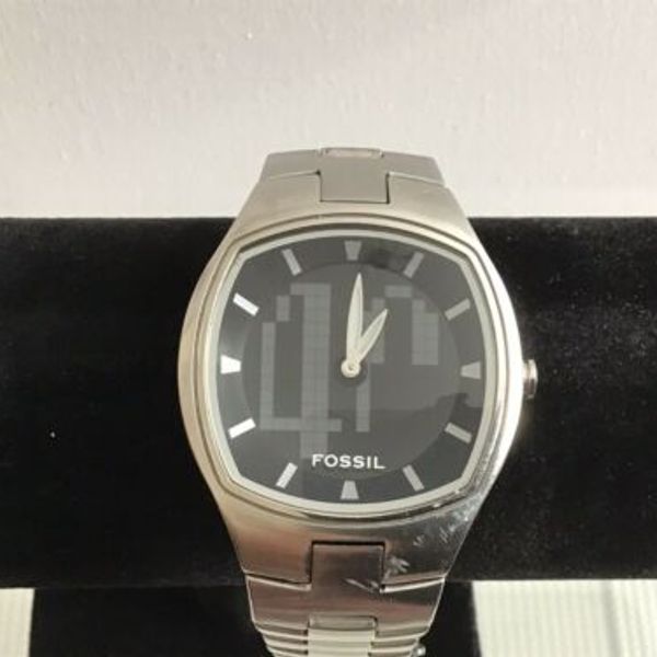 Mens Fossil Big Tic JR8312 Anadigi Watch Working Spares Or Repair