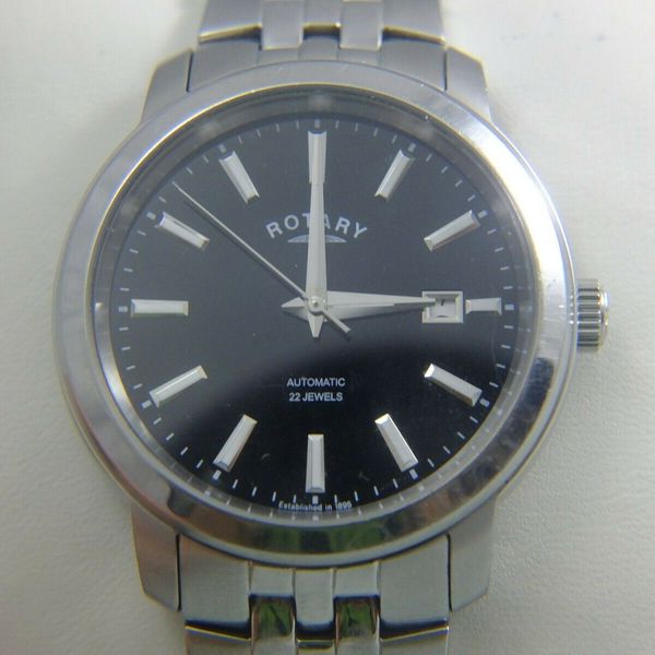 Rotary automatic men's watch, 22 jewels, exhibition back, working ...