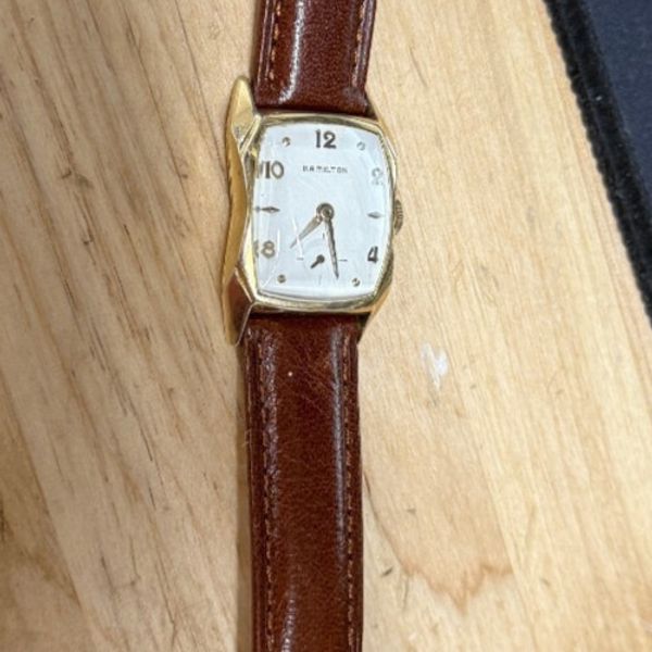1956 HAMILTON USA 'Brewster' Gents Vintage Watch 10k Filled Gold