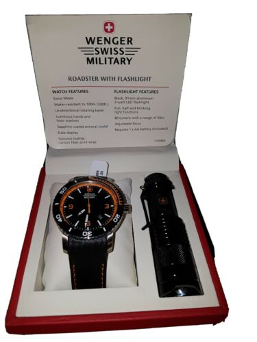 Wenger swiss military shop roadster with flashlight