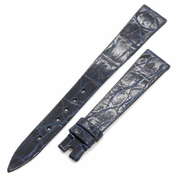 [New] Chopard replacement belt dark navy shiny crocodile leather watch ...