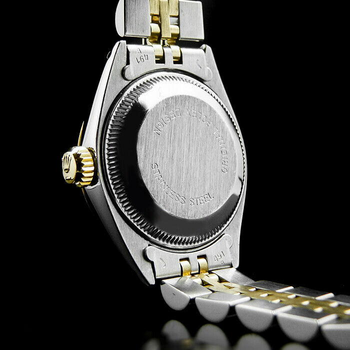 Rolex 6917 Oyster Perpetual Date 18k 750er Gold Stahl Automatik 30 Damen Uhr Watchcharts