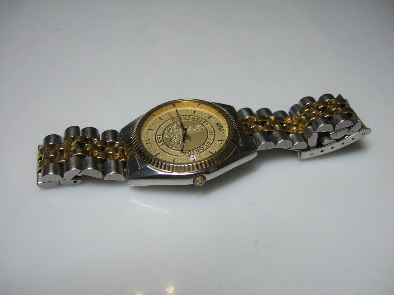 ?University of Florida Gators! Seiko Watch. Like New. Vintage Seiko University of Florida UF Date Limited Edition  main image 2