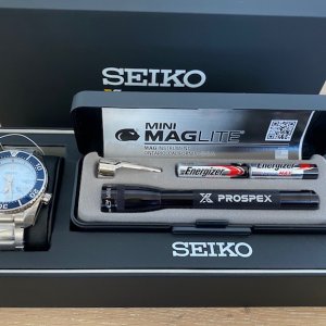 FS: Unworn, stickers intact SEIKO PROSPEX ICE DIVER SPB179 LE to the US w/  branded Maglite | WatchCharts