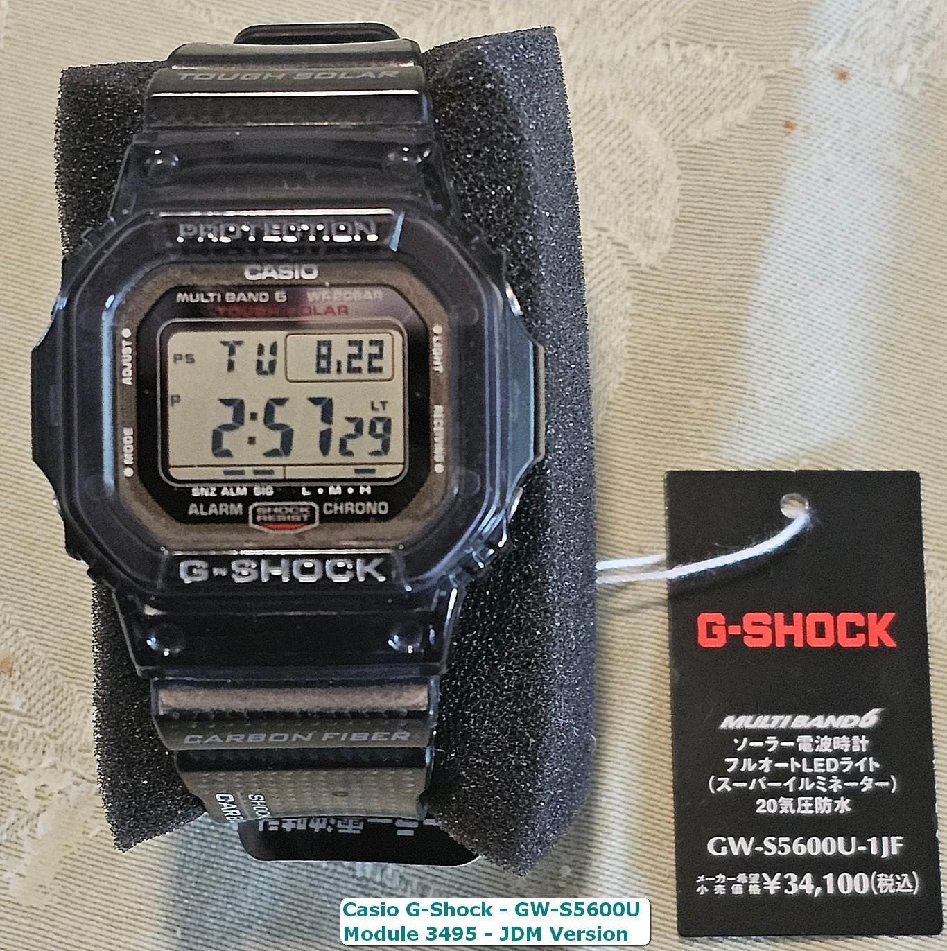 WTS] Casio G-Shock - GW-S5600U Module 3495 JDM Version 